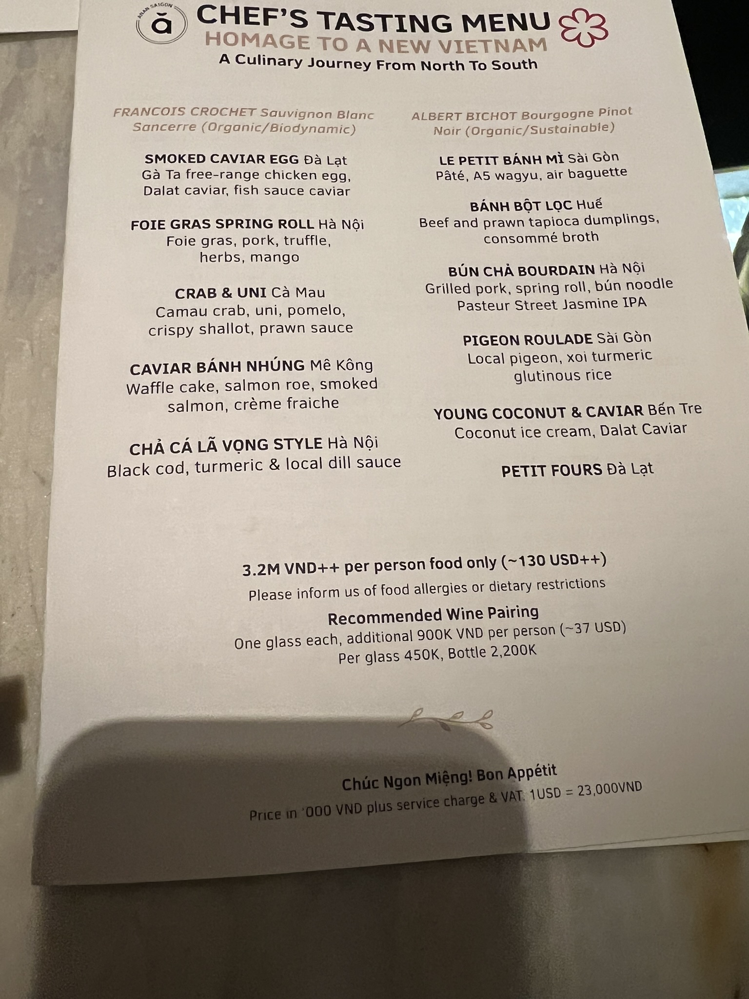 SE Asia Trip Part 17 – Anan Saigon Michelin Star Restaurant Review ...